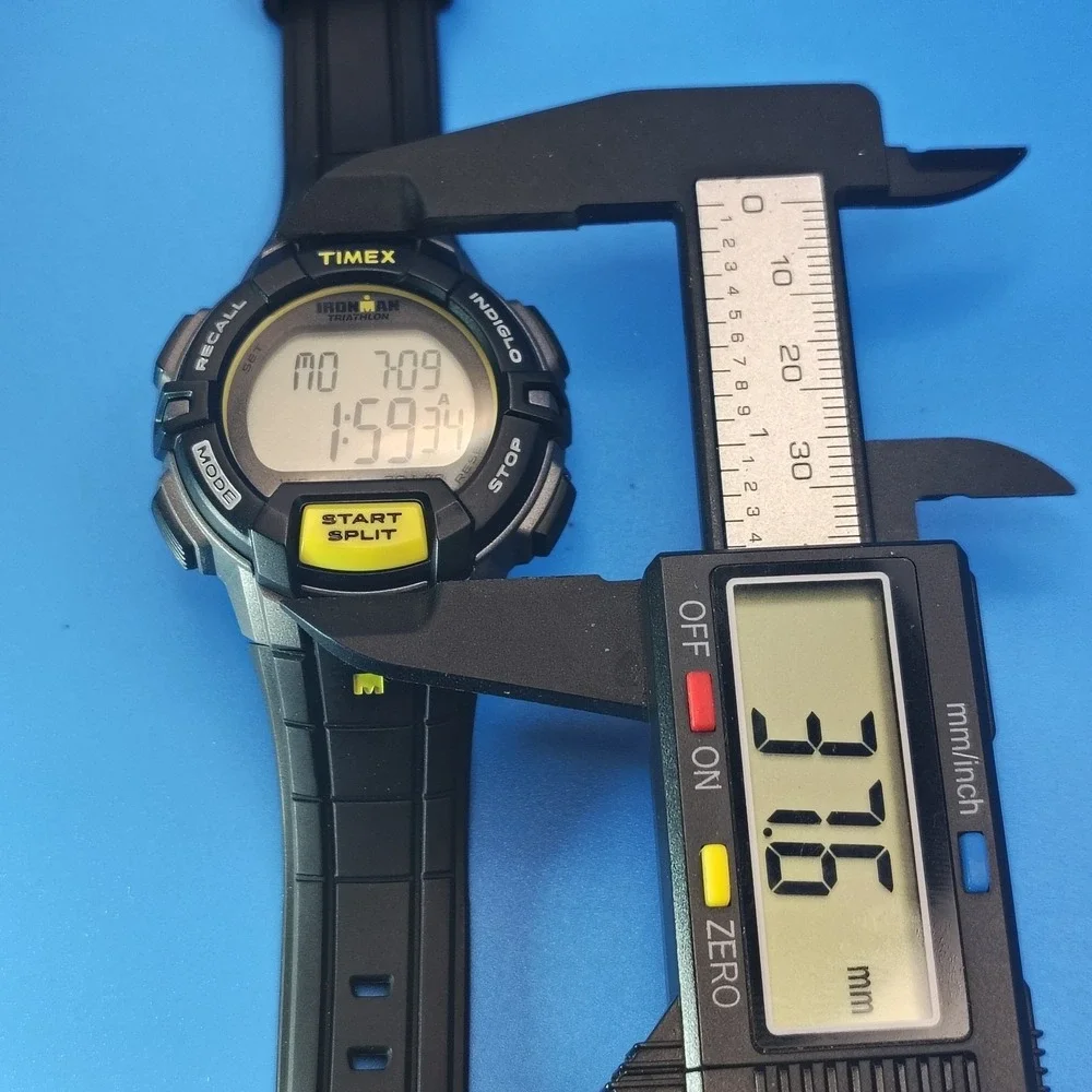 New! Vintage 2015 Timex Iron‎ Man 38mm  Mens Quartz Digital Watch Nos Full Set